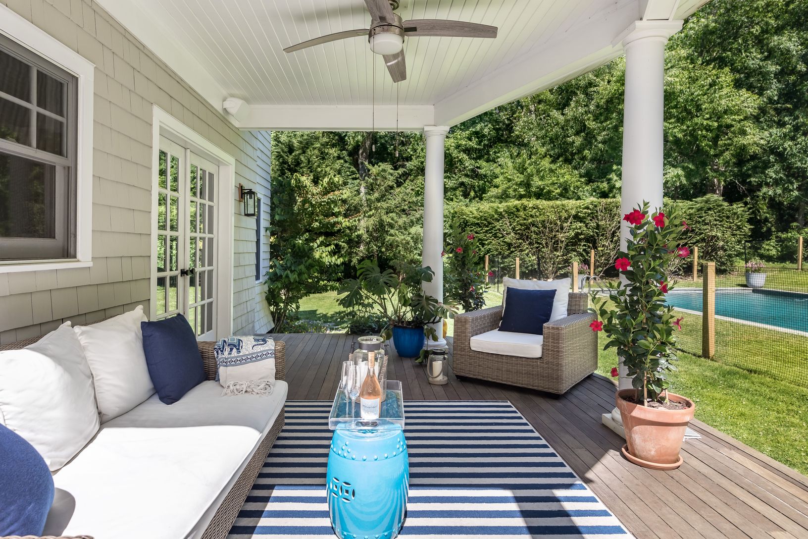 Back Deck covered seating