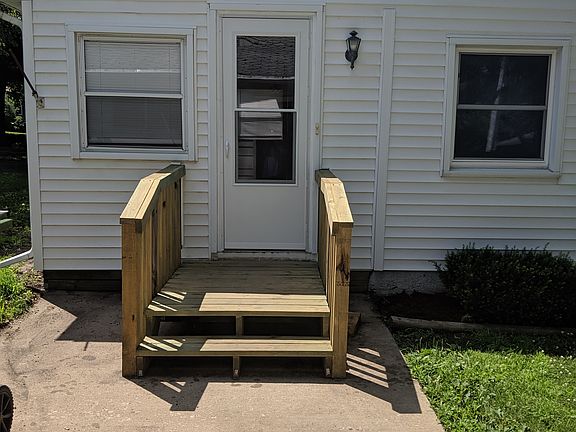View of back door and main entrance