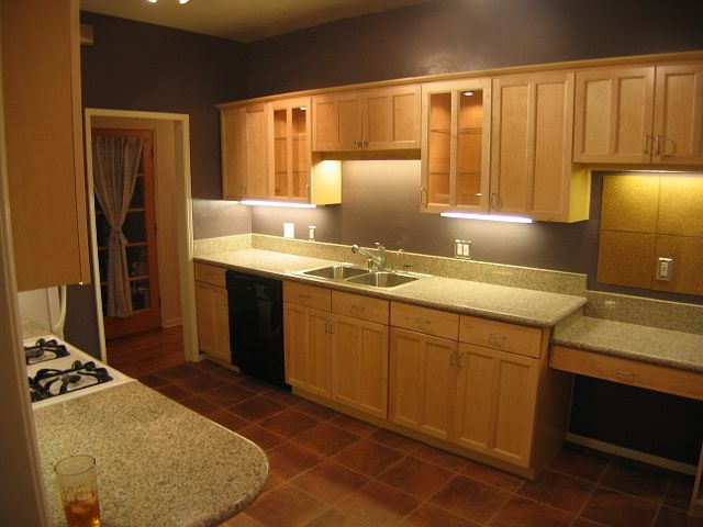 202 Kitchen and built-in desk.