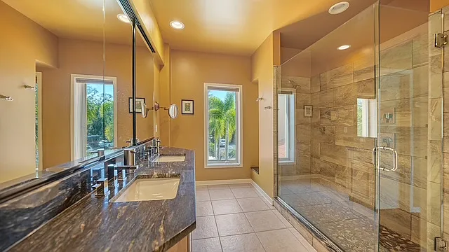 Master Bath with separate toilet room