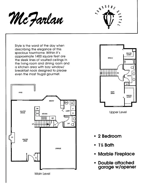 Floor plan McFarlan
