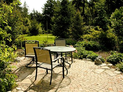 Front garden patio