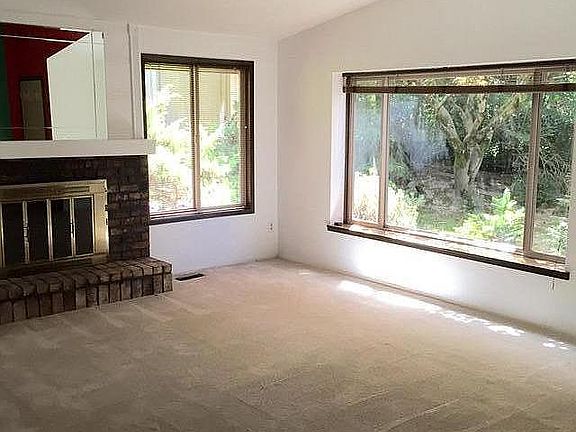 Living room with fireplace