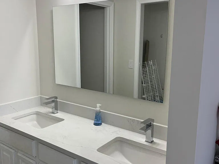 Full bathroom off of twin bedroom.