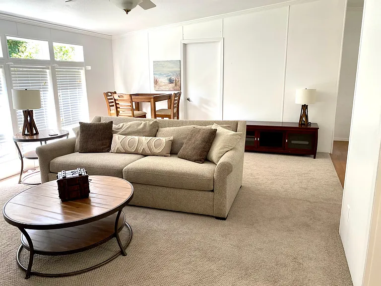 Family Room - TV, Fireplace and game table
