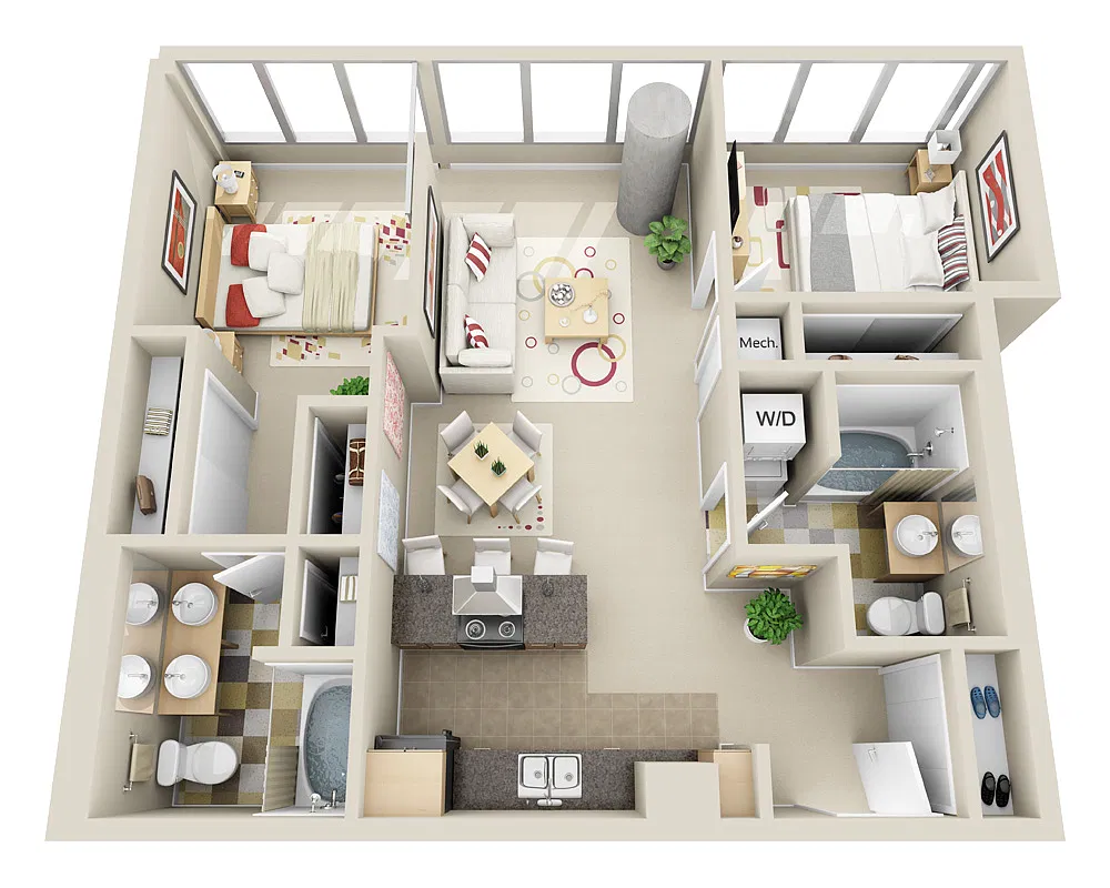 Floor plan Midrise B2G