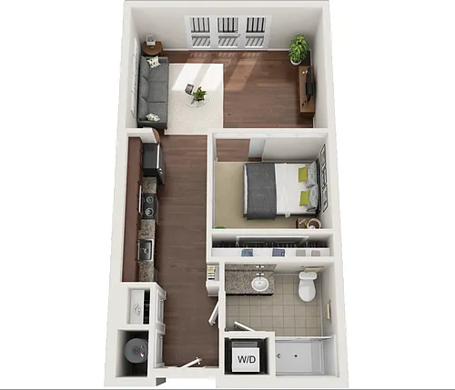 Floor plan Studio (S1)