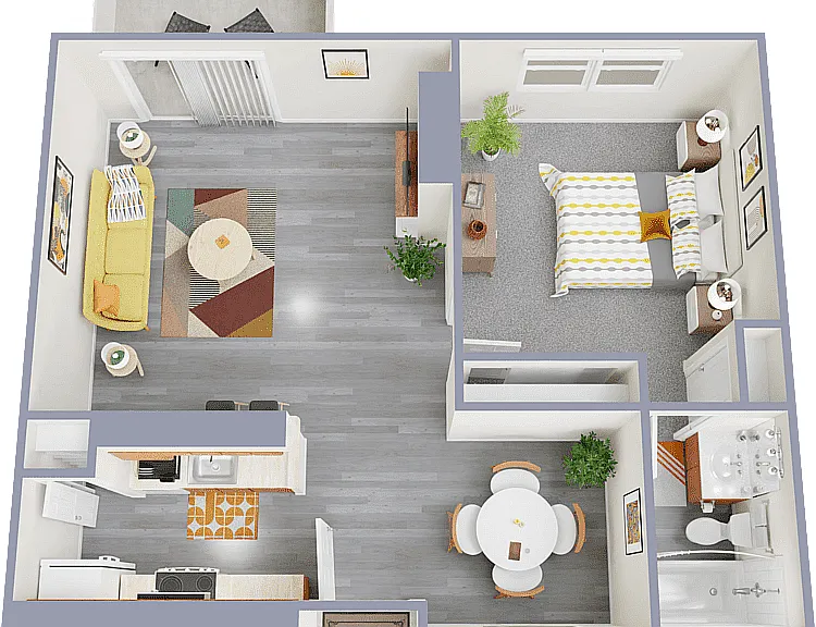 One Bedroom Floor Plan One Bedroom Floor Plan