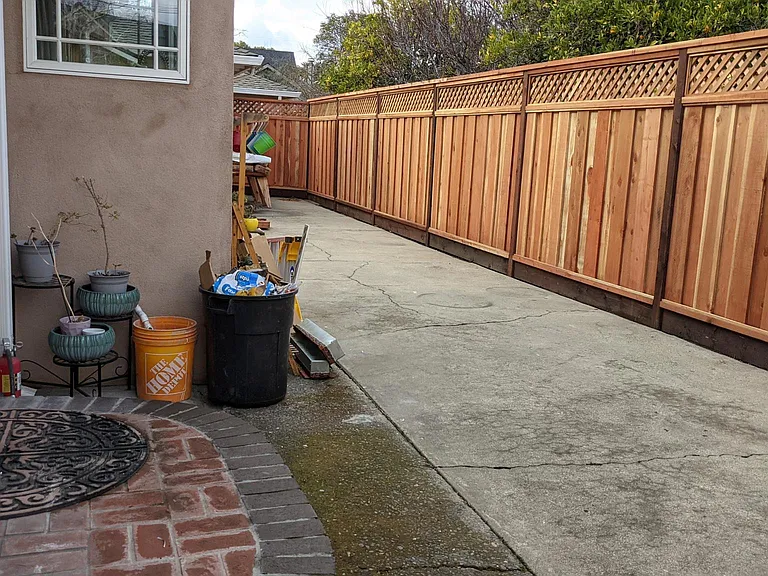 View of yard with patio.