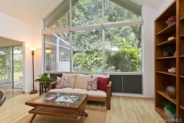 Family room flows nicely into dining area and sun room