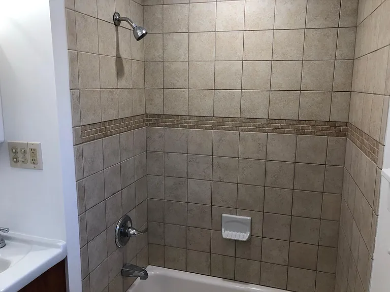 All tile surround.