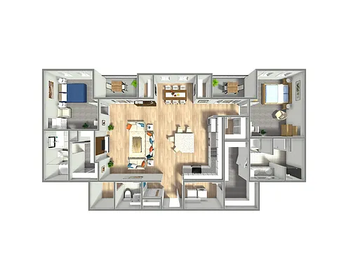 Floor plan 2X2 H
