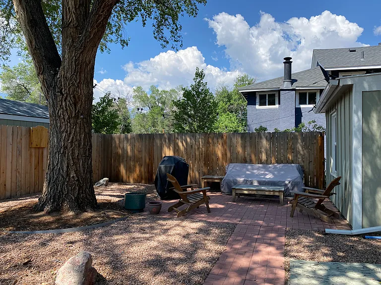 Backyard patio