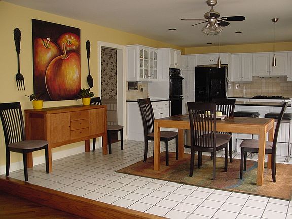 Upscale kitchen with granite counter tops.