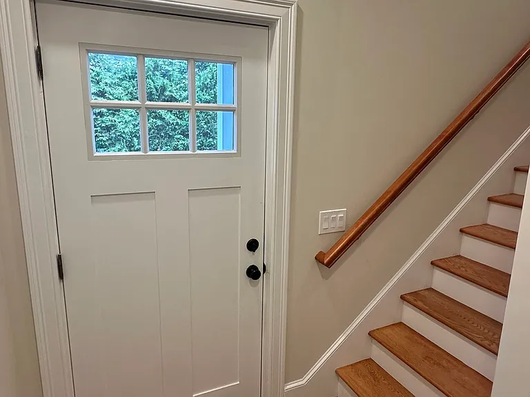 Backdoor/Stairs up to unit