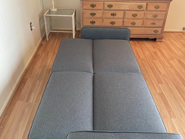 Fold-down couch