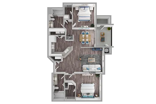 Floor plan Santa Cruz Renovated