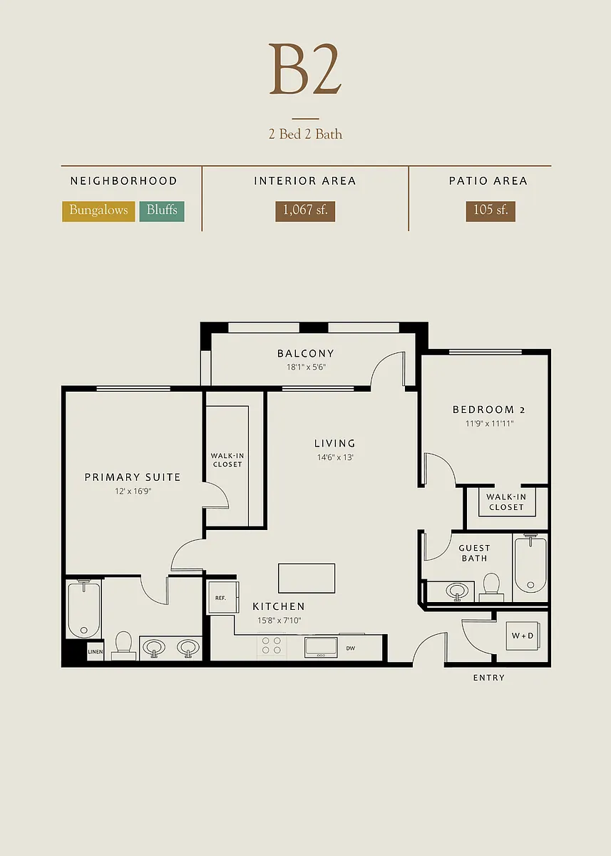 Floor plan B2 Bungalows