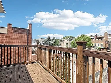 Second floor balcony off of the second bedroom