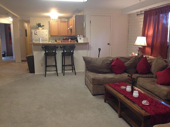 living room and kitchern