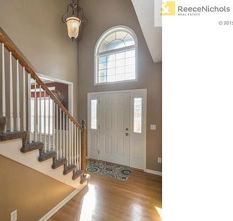 Hardwoods in entry and kitchen. From this view, you can see ent