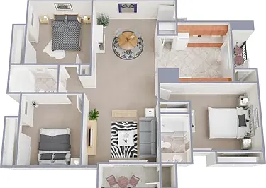 3 bed 1.75 Bath B 3 bed 1.75 Bath B