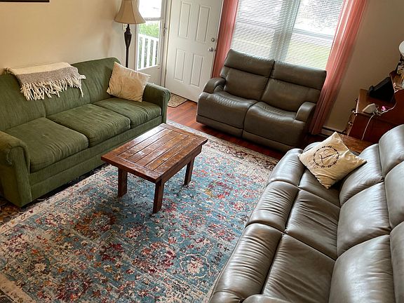 Family room with front door