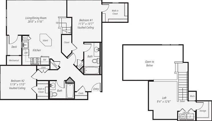 B5 - Loft Floorplan Diagram