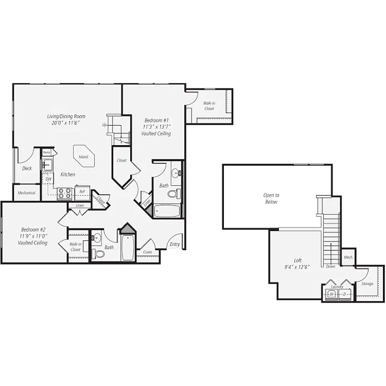 Floor plan B5 - Loft