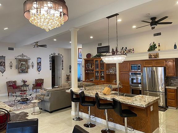 Kitchen and living