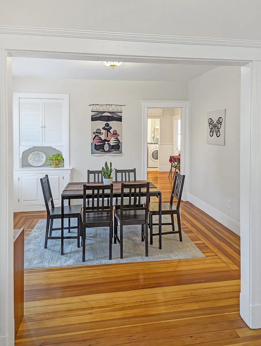 Dining room from living room into kitchen - 22 Reed St #2