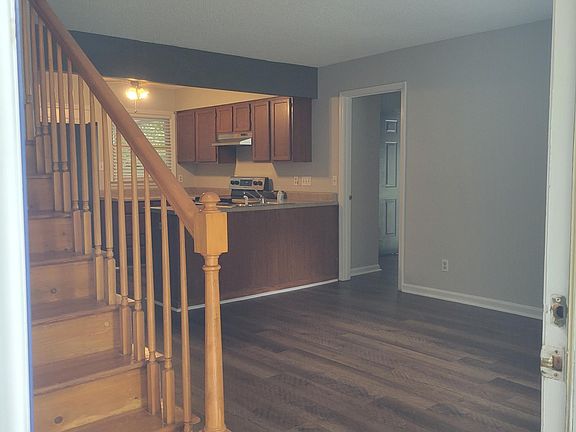 Dining or living area to the right of the front entry