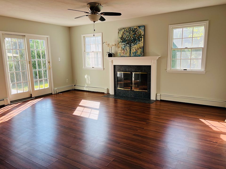Family Room with wood burning fireplace