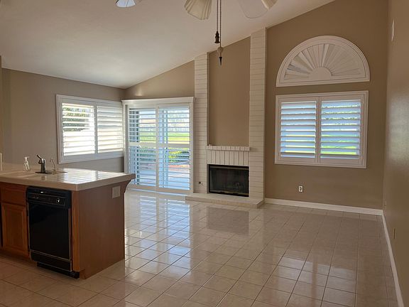 Family Room with Fireplace, Slider to Patio