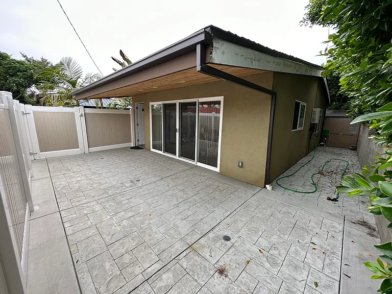 Patio with roof extension