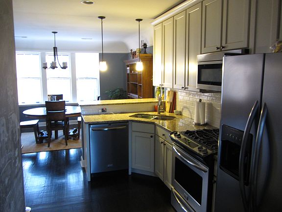Kitchen with attached dining area