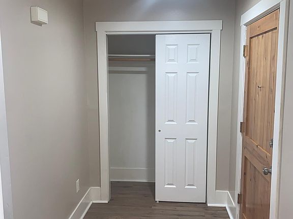 Coat closet and entry way.