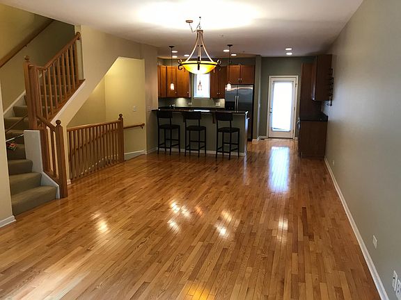 Spacious open floor plan - living room, dining room