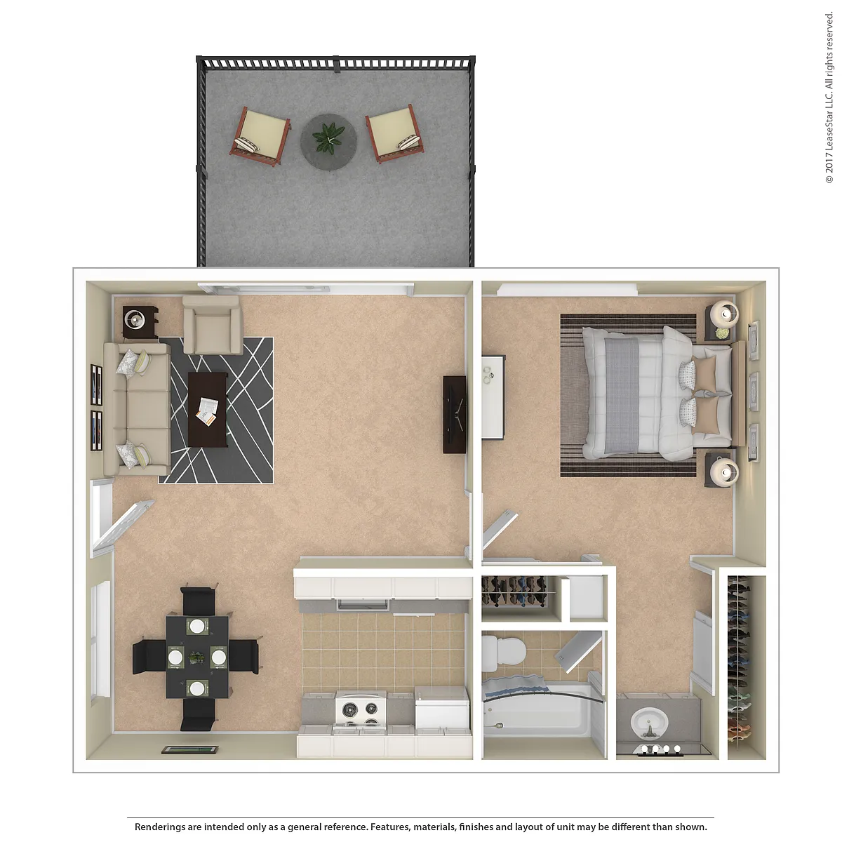 Floor plan One Bedroom