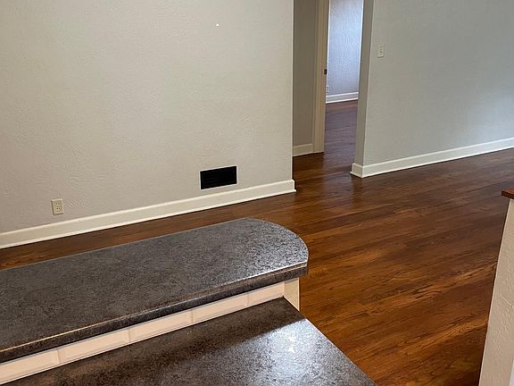 Dining area. Door to master bedroom.