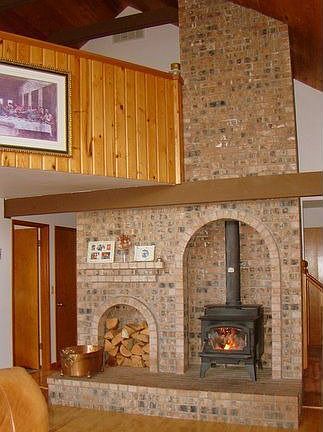 Floor to Ceiling Fireplace