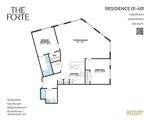 Floor plan 2 Bedroom 2 Bath