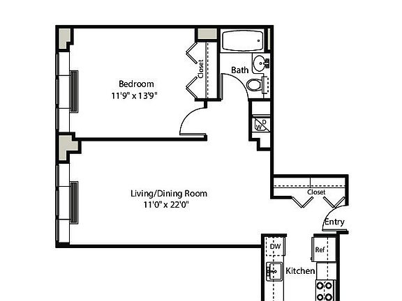 2nd image of 229 Chrystie St APT 1109