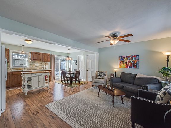 The light and bright open concept provides an extremely inviting view as you first enter the home.