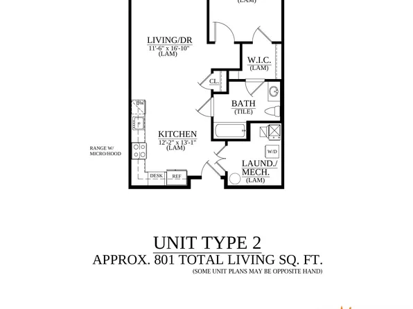UNIT TYPE 2 Plan, Springside Lofts 55+