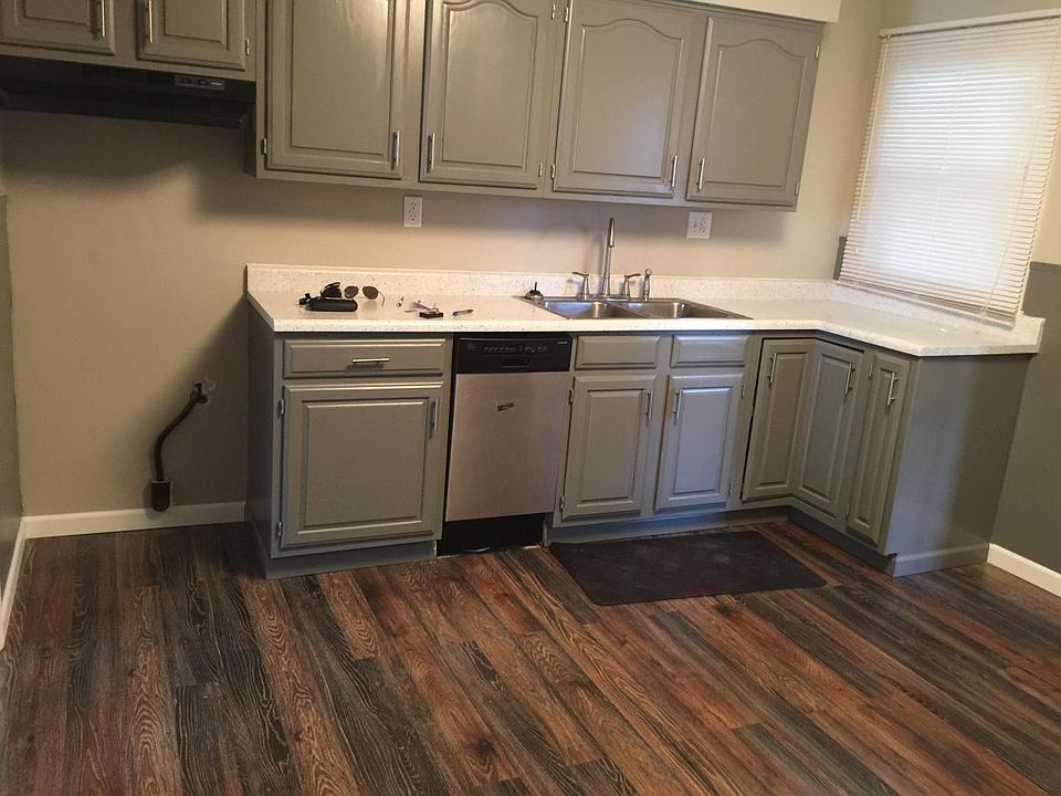 Kitchen with stainless dishwasher