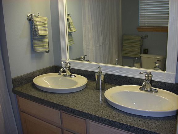Double Sink with Granite