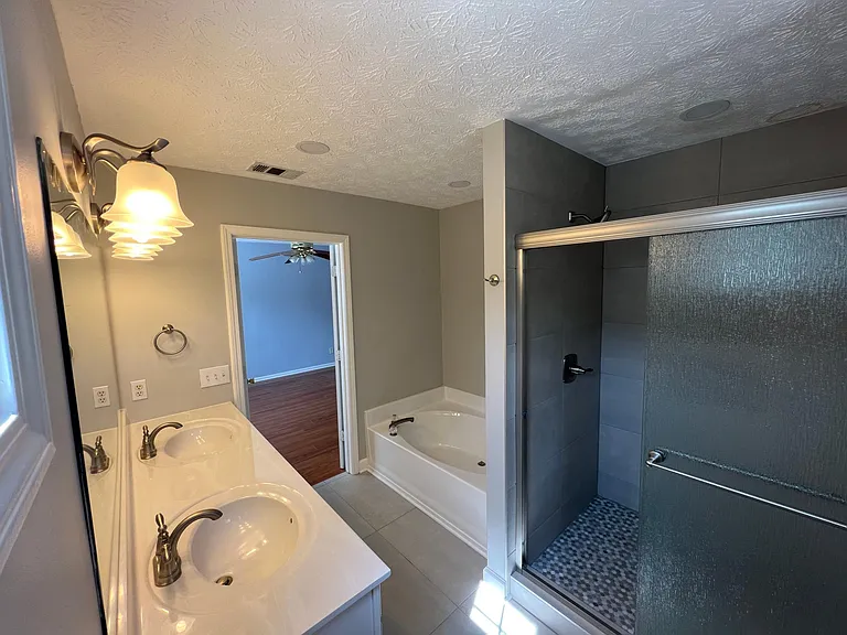 Master bath renovated 2023