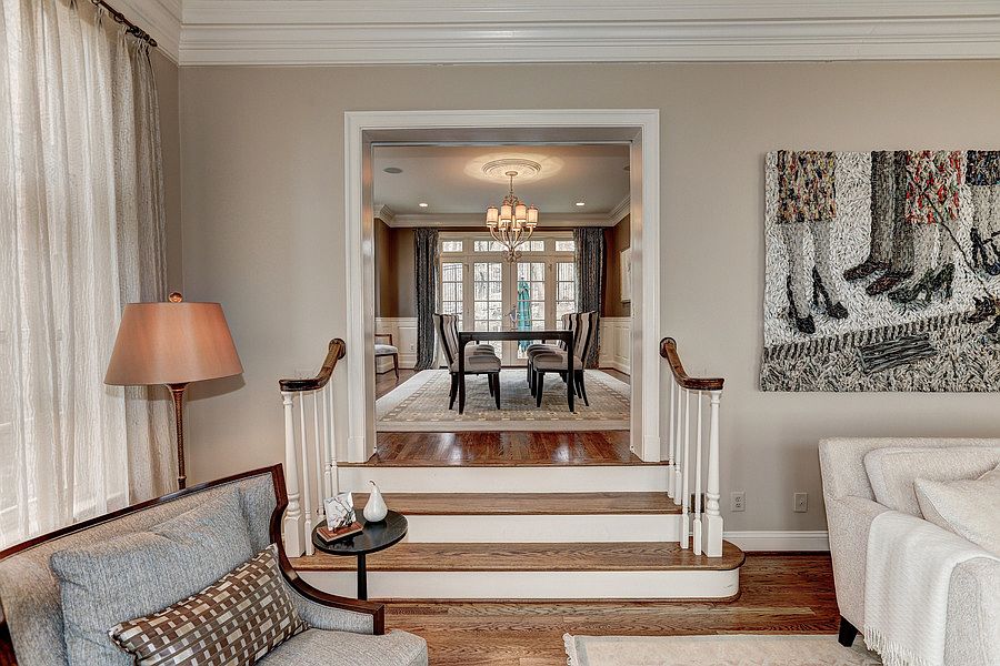 Stairs from Living to Dining Room