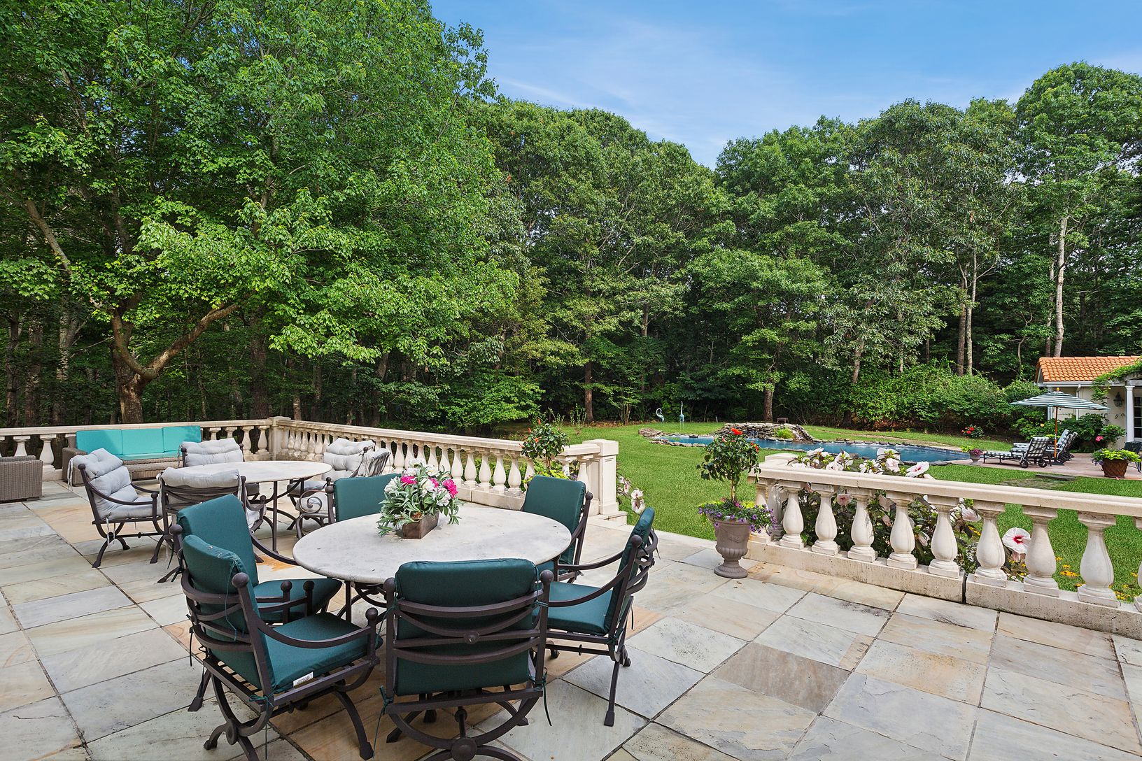  Terraces add charm with balustrade rails 